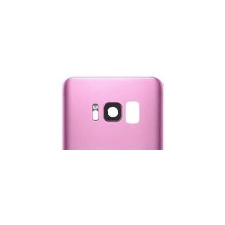 Vitre Arrière Rose Samsung S8 Plus (G955F) avec lentille caméra