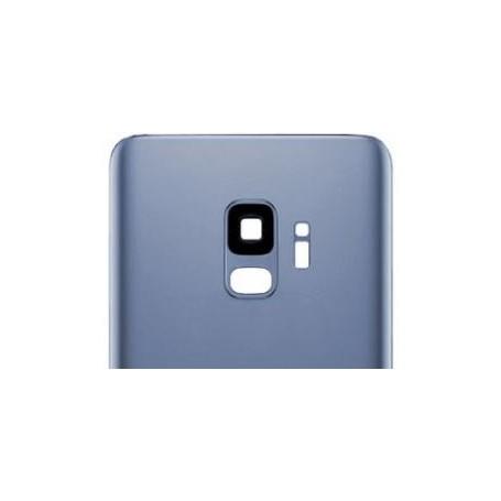 Vitre Arrière Bleue Samsung S9 (G960F) avec Lentille Caméra