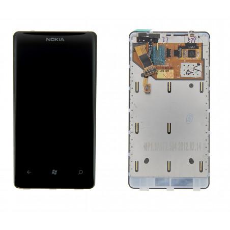 Vitre tactile + écran LCD prémonté avec chassis pour NOKIA Lumia 800
