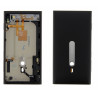 Coque arrière noire avec nappe power, hp interne, buzzer pour NOKIA Lumia 800