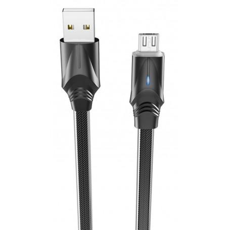 Borofone Câble Noir BU12 Micro USB 1,2 m Charge/ Sync 2.4A
