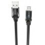 Borofone Câble Noir BU12 Micro USB 1,2 m Charge/ Sync 2.4A