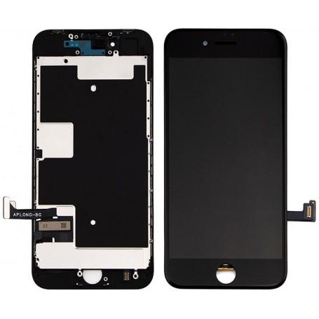 Ecran iPhone 8 / SE2 / SE3 Noir Gamme Super Premium Pré Assemblé Avec Adhésif