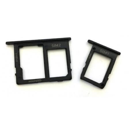 Tiroir Sim Noir J8 2018 (J810F) Samsung
