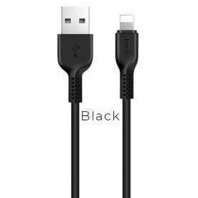 Hoco Câble Noir X13 Lightning 1 m Charge/Sync