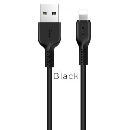 Hoco Câble Noir X13 Lightning 1 m Charge/Sync