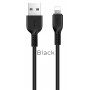 Hoco Câble Noir X13 Lightning 1 m Charge/Sync