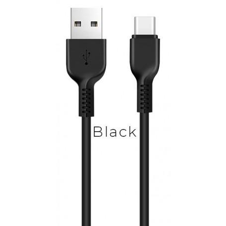 Hoco Câble Noir X13 Type C 1 m Charge/Sync