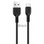 Hoco Câble Noir X13 Type C 1 m Charge/Sync