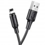 Borofone Câble Noir BX41 Magnétique Lightning 1 m Charge 2.4A