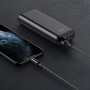 Borofone Câble Noir BX41 Magnétique Lightning 1 m Charge 2.4A