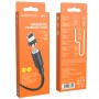 Borofone Câble Noir BX41 Magnétique Lightning 1 m Charge 2.4A