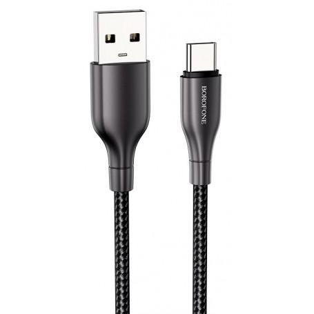 Borofone Câble Noir BX45 Type C 1 m Charge Rapide / Sync 3A