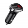 Borofone BZ15 Noir Auspicious Chargeur Allume-Cigare 4.8A - 2 Ports USB 2.4A