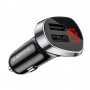 Borofone BZ15 Noir Auspicious Chargeur Allume-Cigare 4.8A - 2 Ports USB 2.4A