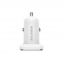 Borofone BZ12A Blanc Chargeur Allume-Cigare QC 3.0 Charge Rapide