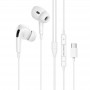 Borofone Ecouteurs Filaires Blanc Type-C BM30 Pro avec microphone