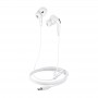 Borofone Ecouteurs Filaires Blanc Type-C BM30 Pro avec microphone