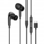 Borofone Ecouteurs Filaires Noir Type-C BM30 Pro avec microphone