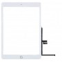 Tactile Blanc iPad 10.2 7/8 ème Gen (2019)(2020) Avec Bouton Home et Adhesif