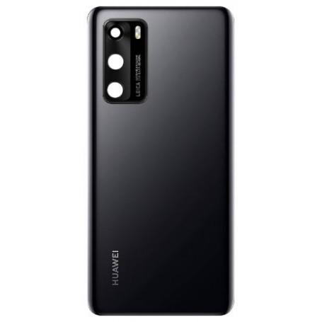 Vitre Arrière Noire Huawei P40 Avec Lentille Caméra