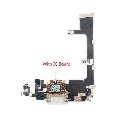 Connecteur de Charge Argent iPhone 11 Pro Avec IC Origine