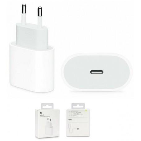 Chargeur Mural Apple Origine USB-C 20W MHJE3ZM/A Blanc (Boite)