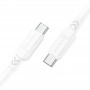 Borofone Câble BX81 Blanc Type C Vers Type C 60 Watts 1 m Charge