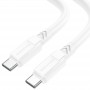 Borofone Câble BX81 Blanc Type C Vers Type C 60 Watts 1 m Charge