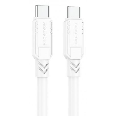 Borofone Câble BX81 Blanc Type C Vers Type C 60 Watts 1 m Charge