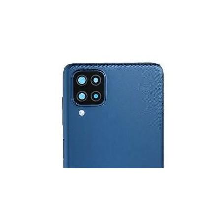 Vitre Arrière Bleue A12/A12S (A125F-A127F) Avec Lentille Caméra