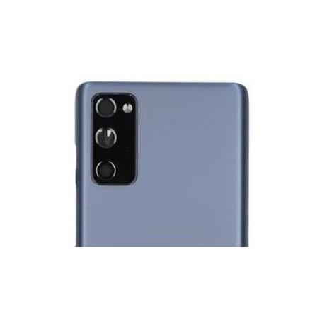 Vitre Arrière Bleue S20 FE 5G (G781F) Avec Lentille Caméra