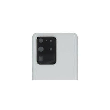 Vitre Arrière Blanche S20 Ultra (G988F) Avec Lentille Caméra
