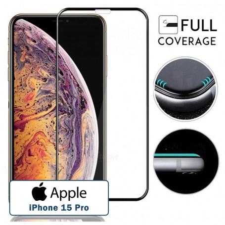 Protection antichoc Noire Full Cover iPhone 15 Pro