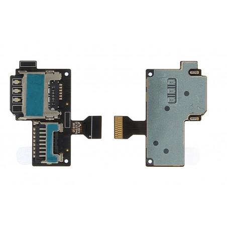 Lecteur carte Sim + Carte micro SD avec sa nappe Samsung - I9195