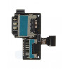 Lecteur carte Sim + Carte micro SD avec sa nappe Samsung - I9195