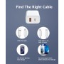 Chargeur Blanc 2 USB (A+C) 30W
