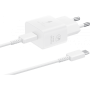 Samsung Original Chargeur USB C 25W+Cable USB-C Vers USB-C 3A 1m Avec Packaging