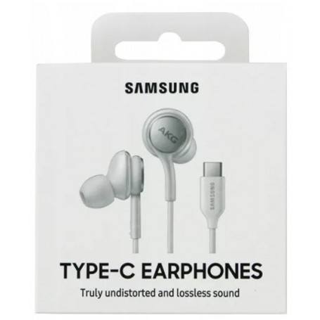 Samsung by AKG Ecouteurs Original Type C Blanc - EO-IC100BWEGEU Avec Packaging
