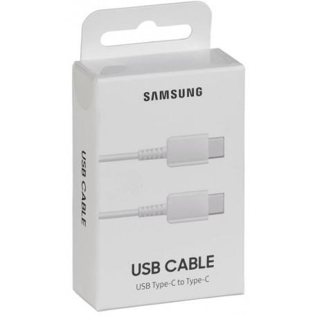 Samsung Cable Original Blanc Type C-Type C 1M-EP-DA705BWEGWW Avec Packaging