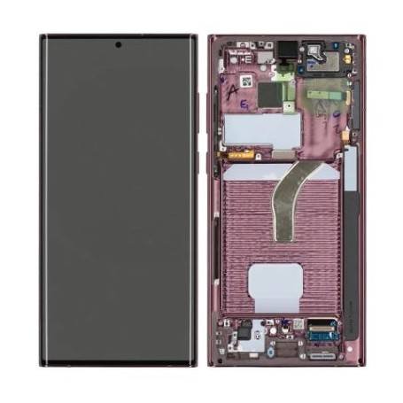 Ecran Bordeaux S22 Ultra 5G (S908B) Service Pack Samsung GH82-27488B/GH82-2749B