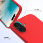 Coque Rouge Promobile Touch iPhone 16 (Packaging Souple)