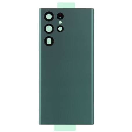 Vitre Arrière Verte S22 Ultra 5G (S908B) Avec Lentille Caméra Samsung