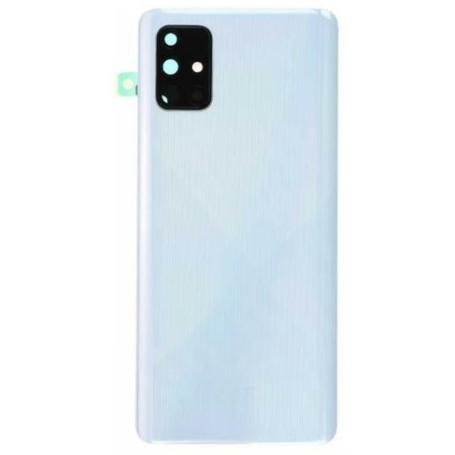 Vitre arrière argent A71 (A715F) Avec Lentille Caméra Samsung