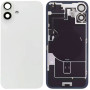Vitre Arrière Blanche iPhone 16 Avec Plaque Métal - NFC - Magsafe - Nappe Flash
