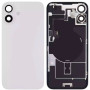 Vitre Arrière Blanche iPhone 16 Plus Plaque Métal - NFC - Magsafe - Nappe Flash