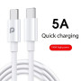 Promobile Câble Type-C vers Type-C TPE 100W (1m) Blanc (Packaging Souple)