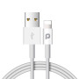 Promobile Câble USB Type-A vers Lightning TPE (2m) Blanc (Packaging Souple)