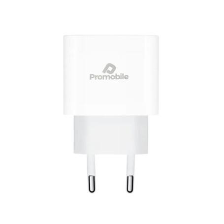 Promobile Chargeur Secteur Blanc Type USB-C 20W (Packaging Souple)