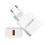 Promobile Chargeur Secteur Blanc Type USB-A 18W QC 3.0 (Packaging Souple)